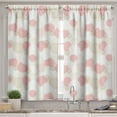 thumbnail image 2 of Ambesonne Pastel Valance & Curtain, Soft Spring Floral Motif, 55"x30", Brown Pale Pink White, 2 of 6