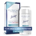 thumbnail image 2 of (3Pack) Secret Clinical Strength Soft Solid Antiperspirant and Deodorant, Waterproof, 2.6 oz, 2 of 10