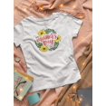 thumbnail image 3 of Mothers Day Flower Garland Shaped T-Shirt Women -Image by Shutterstock, Female x-Large, 3 of 4