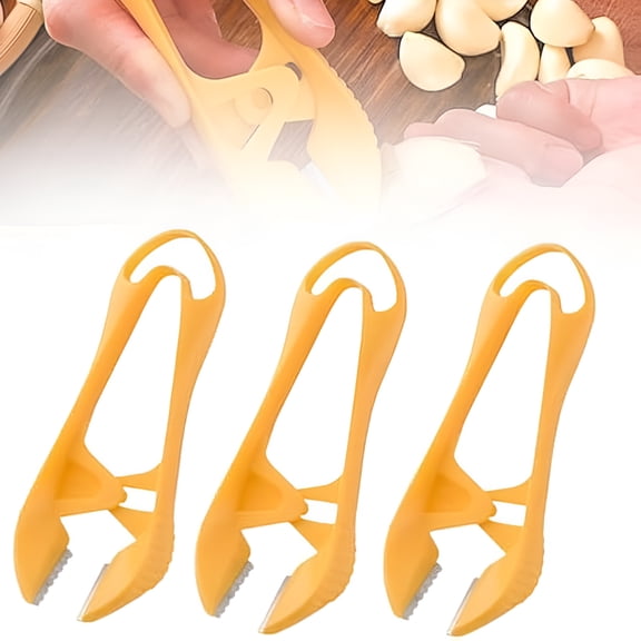 ACDANC Fast and Portable Garlic Peeler - Stainless Steel Manual Peeling Tool,Quick Skin Remover Clip for Kitchen,No Odor&Easy Clean Gadget