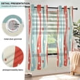 thumbnail image 3 of Yayeee Window Curtains Light Filtering 63"x52" Grommet Panel Pair Home Living Room Decor, Light Blue Pattern, 3 of 7