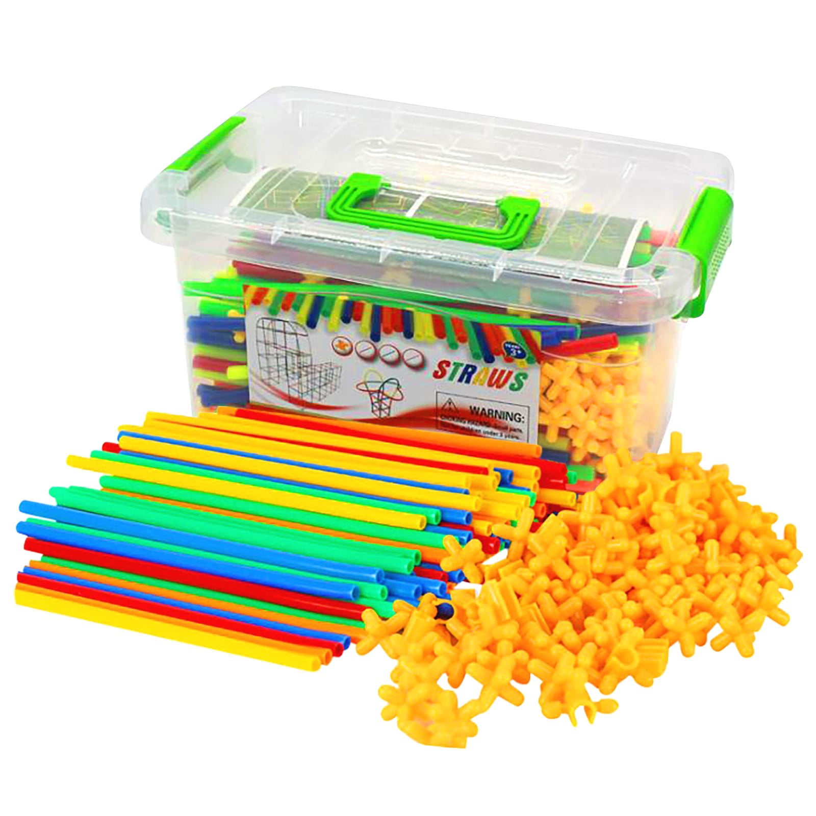 Details about   Straws And Connectors Kit Construction Fort Building Kids Development Game Toy