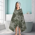 thumbnail image 6 of Green Camo Digital Pixel Pattern Hooded Bath Towel，60"x35" for Ages 3 To 12 Kids, Quick Dry Lightweight Soft Microfiber Hood Beach Towel Cover Up for Kids, 6 of 7