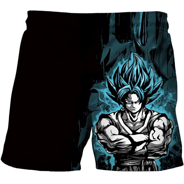 Nuevos pantalones cortos de playa para niños de Dragon Ball, pantalones cortos de ocio con estampado 3d de Seven Dragon Ball para niños, pantalones de natación, pantalones de playa XXL Gao Jinjia LED