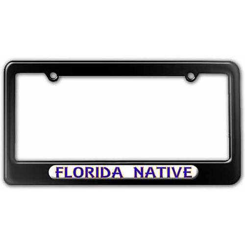 Florida Native, State Pride License Plate Tag Frame, Multiple Colors