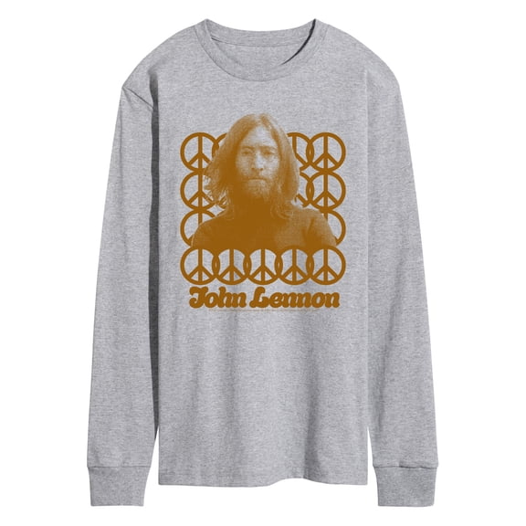 John Lennon - Lennon Peace Portrait - Men's Long Sleeve Graphic T-Shirt
