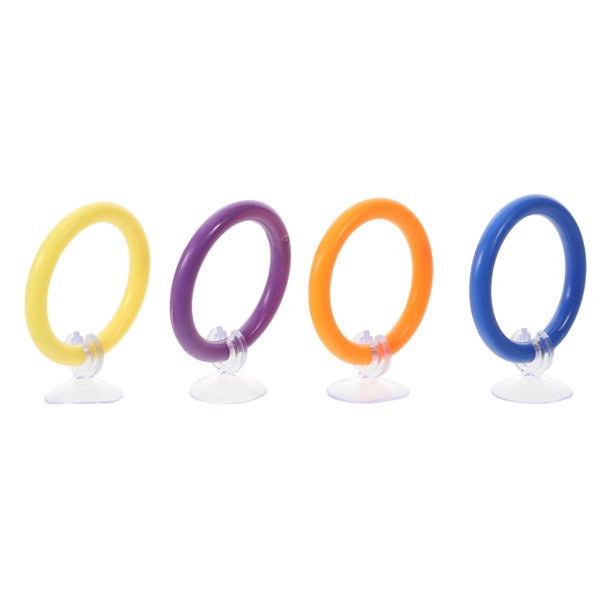Hytrove 4Ud De Entrenamiento Para Betta En Acuario Accesorios De Plástico Con Ventosa