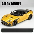 thumbnail image 1 of 1:22 Aston Martin DBS sports car High Simulation Diecast Car Metal Alloy Model Car Advanced Car Model Collectibles golden, 1 of 6