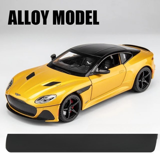 1:22 Aston Martin DBS sports car High Simulation Diecast Car Metal Alloy Model Car Advanced Car Model Collectibles golden