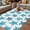 Blue Green, variant on Blue Coastal Turtle Outdoor Rug for Patio/Deck/Porch, Non-Slip Large Area Rug 3 x 5 Ft, Ocean Beach Nautical Marine Life Indoor Outdoor Rugs Washable Area Rugs, Reversible Camping Rug Carpet Runner