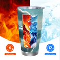 thumbnail image 5 of Bingfone Polar Bear On Iceberg for 20 Oz Stainless Steel Travel Mug Double Wall Water Coffee Cup for Home,Office, Outdoor Works Great for Ice Drinks and Hot Beverage-Without Straw, 5 of 8