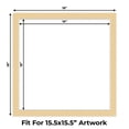 thumbnail image 2 of Beige Picture Frame Mat for 18x18 Frames - Fits 16x16 Photos - 25 Mats, 2 of 7