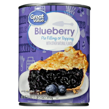 (3 Pack) Great Value Pie Filling or Topping, Blueberry, 21 (Best Whoopie Pie Filling Ever)