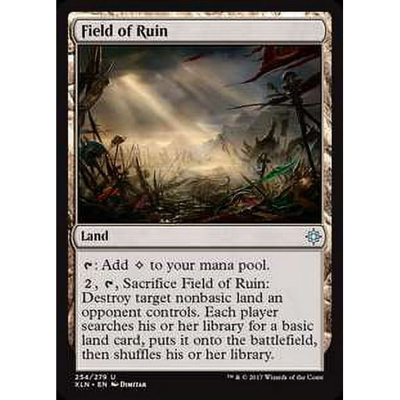 MtG Ixalan Uncommon Field of Ruin (Foil) #254