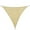 Sand, variant on Outsunny Triangle 10' x 10' x 10' Outdoor Sun Shade Sail for Patio, Sand