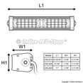 thumbnail image 2 of LAMPHUS CosmicRay CRLS28 16W Linear LED Emergency Strobe Warning Deck Light Bar - Blue, 2 of 9