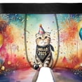 thumbnail image 4 of Hello 2025 Scottish Fold Celebrates Happy New Year Firework Balloon All Over Print Boxer Briefs Underwear for Men Dad Cat Lover Kitten Owner Gifts - 02024, 4 of 6