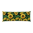 thumbnail image 2 of Disketp Sunflower Print Body Pillow Cover - Super Soft 20x54 Body Pillow Case,Long Side Hidden Zipper, 2 of 8