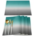 thumbnail image 3 of Cyan Turquoise Gray Gradient Table Runner Home Wedding Table Flag Mat Table Centerpieces Decoration Party Dining Long Tablecloth, 3 of 6