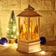 thumbnail image 2 of Gustave Christmas Decor Lantern LED Candle Lamp Outdoor Garden Hanging Lighted Lantern Home Indoor Xmas Ornament 7.87 inch -Elk, 2 of 8