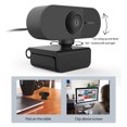 thumbnail image 4 of 1080P Computer Webcam, Free-drive USB Web Camera, For Notebook Computer Parts Video Conference PC Desktop Black, 4 of 8