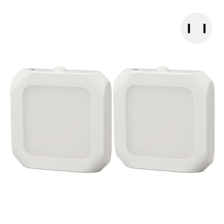 

2Pcs Plug in Motion Sensor LED Night Light Plug in Dimmable Night Light with Auto Dusk to Dawn Sensor 110220V Warm Lighting US Plug