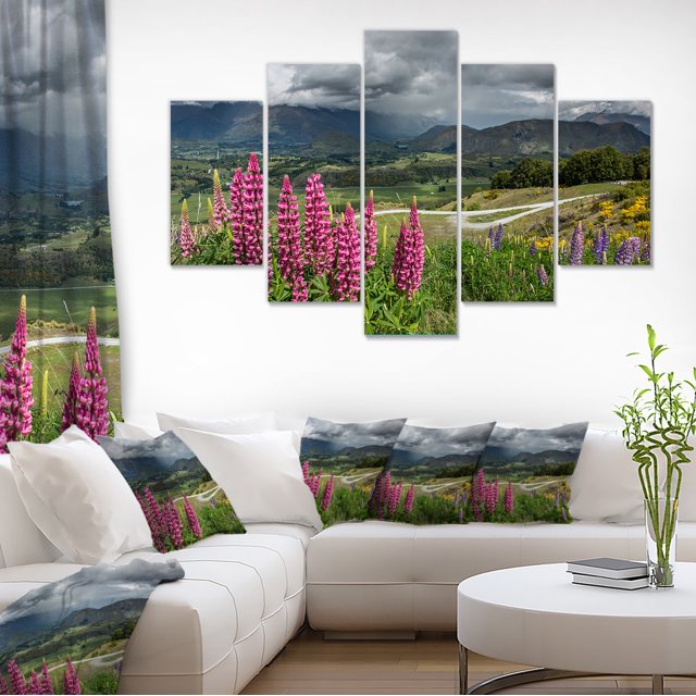 Paysage de Floraison de Nouvelle-Zélande - Impression d'Art sur Toile Paysage