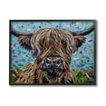 thumbnail image 5 of Stupell Industries Highland Cattle Cow Layered Flecked Abstract Portrait Painting Black Framed Art Print Wall Art, Design by Carolee Vitaletti, 5 of 5