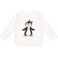 thumbnail image 2 of Inktastic Cute Penguin, Little Penguin, Penguin with Bow Toddler Sweatshirt, 2 of 4