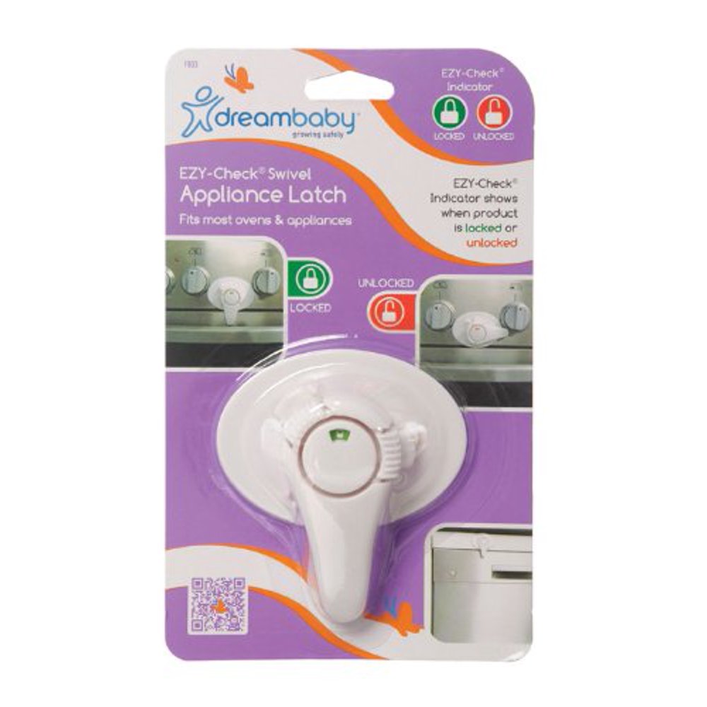 Dreambaby Swivel Oven Lock with EZCheck Indicator, White