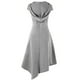 thumbnail image 3 of Capa para mujer, vestido informal de verano para mujer, vestido midi con capucha y corte para mujer, 3 of 5