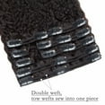 thumbnail image 4 of Benehair Clip In Human Hair Extensions Afro kinky Straight Double Weft Black Brazilian Virgin Remy Hair Thick Full Head, 4 of 10