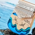 thumbnail image 2 of Portable Thumb Piano Multiple Tones Mini Resin Kalimba Finger Plucked Musical Instrument, 2 of 5