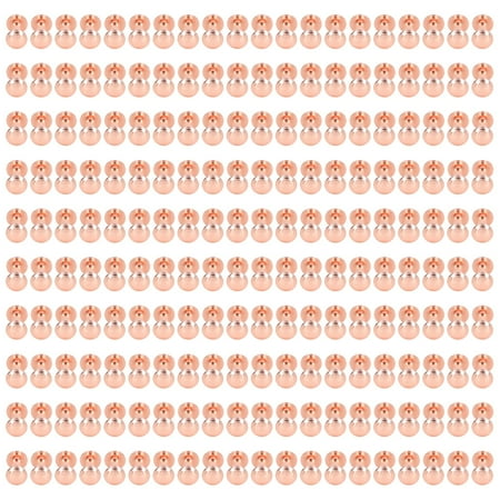 

Flash Sale 200 Sets Book Binding Screw Environmental Brass Metal Chicago Binding Screws DIY Leather Rivet Screws 10x15mm Gold