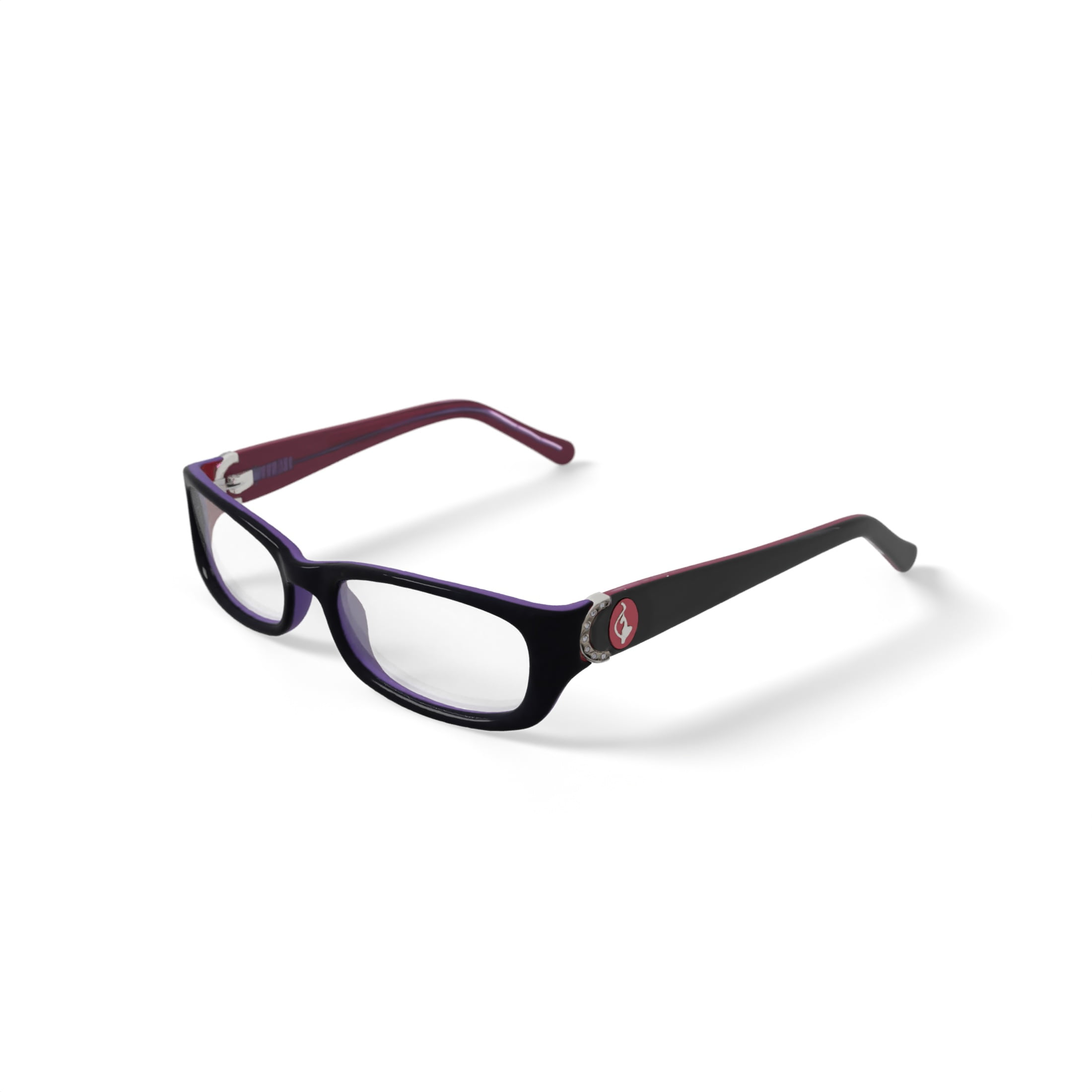 Baby Phat Women's BV227 Rectangular Prescription Eyeglasses with Case, Purple