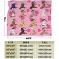 thumbnail image 3 of Horse Blanket Colorful Farm Horse Flannel Plush Throw Blanket Cozy Fluffy Horse Animal Fleece Bedding Stuff Decor Blanket Gifts for Lover Teens Girls Boys Kids Adults Women Bed Travel 50"x60", 3 of 6