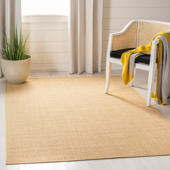 SAFAVIEH Martha Stewart Maximillian Solid Area Rug, Natural, 5' x 7'
