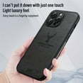 thumbnail image 4 of Premium Faux Leather Deer Head Pattern Phone Case - Durable & Stylish Protection for Iphone 11/12/13/14/15 Plus/Pro/ProMax - Fashion-Forward Business Style - Anti-Scratch Grip-Friendly Accessory, 4 of 5