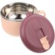 thumbnail image 1 of Stainless Steel Bowls with Lids Pink Microwave Soup Bowl Scratch Resistant for Home Use, 1 of 4