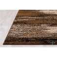 thumbnail image 6 of Chocolate/Beige/Gold/Abstract Contemporary Modern Design Mixed Brush Pattern Colors Area Rug, 6 of 8