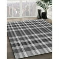 thumbnail image 3 of Ahgly Tapis Rond Lavable en Machine Intérieur Transitionnel Gris Foncé, 3 Pieds Rond, 3 of 7