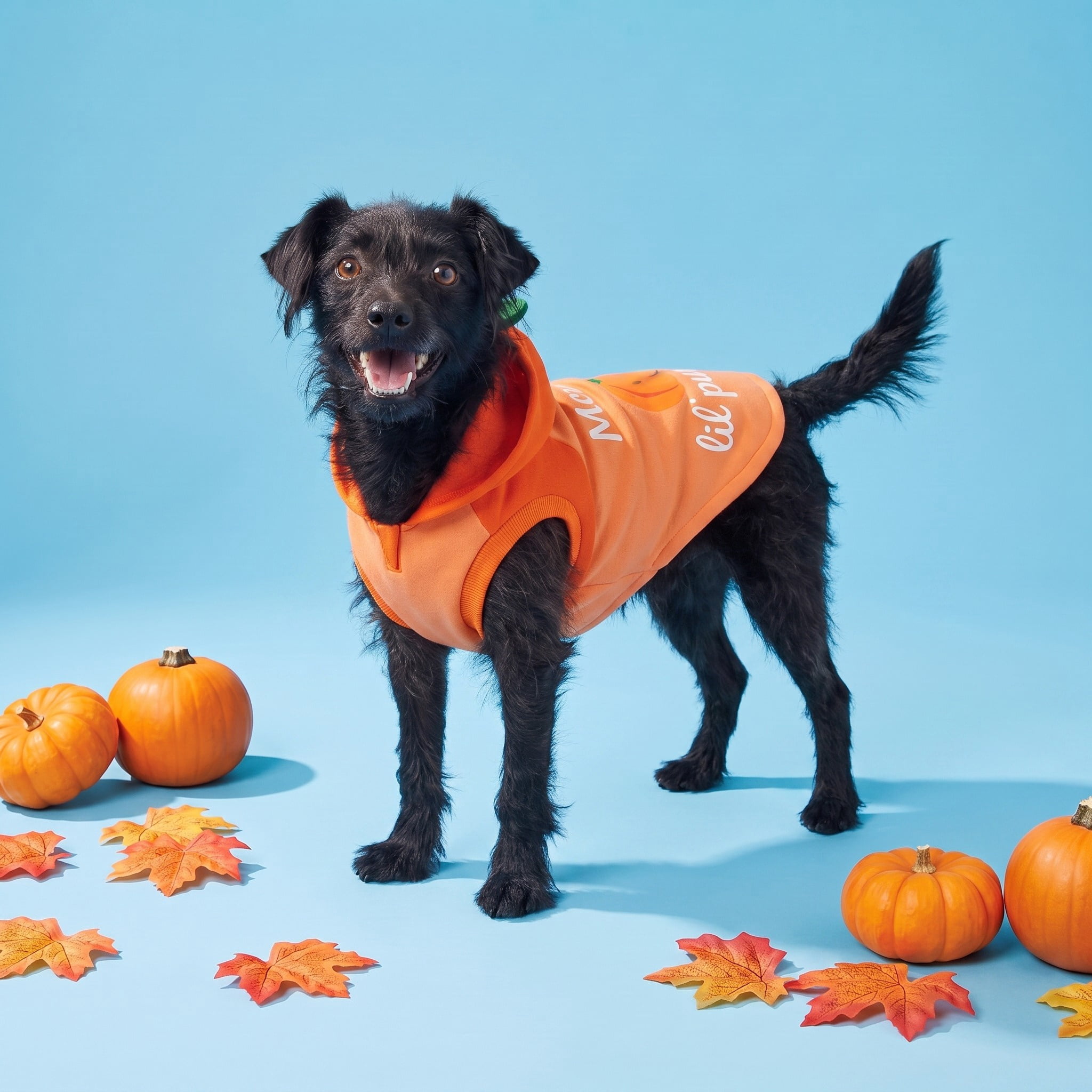 Vibrant Life Halloween Hoodie for Dogs and Cats, Mommy's Lil' Pumpkin, Orange, S