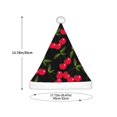 thumbnail image 3 of Cauagu Cherry Pattern Christmas Hat for Kids,Xmas Holiday Hat Santa Hat for Boys & Girls Festive Headwear Accessories for Christmas/New Year/Holiday, 3 of 6