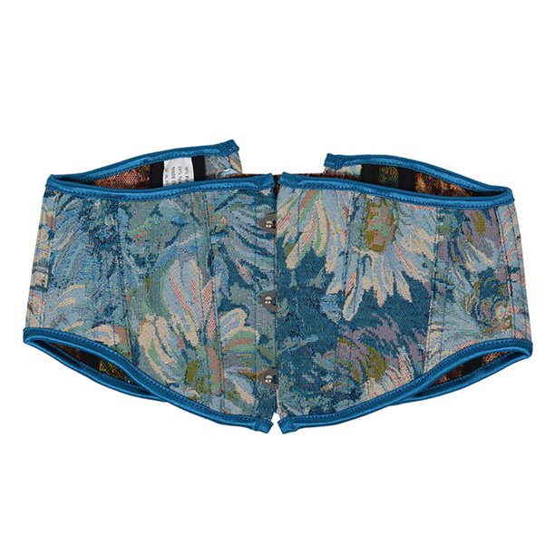 Corsé de moda para mujer, entrenador de cintura de estilo corto, sello de cintura fuera de una faja de cintura con correa de soporte de espina de pescado