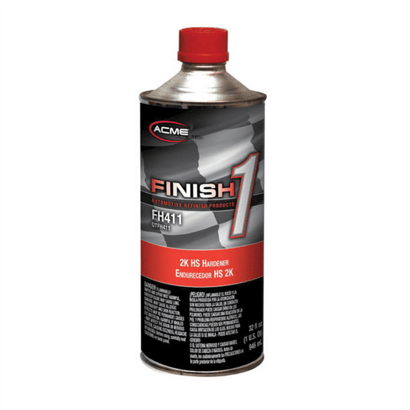 Finish 1 Automotive Refinish Products FH411-4 2K HS Hardener, 1 qt Aerosol Can, Liquid