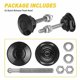 thumbnail image 2 of 2 Pcs Push Button Quick Release Hood Bonnet Pins Lock Clip Car Bumper Latch Kit, 2 of 5