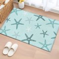 thumbnail image 2 of Teal Starfish Coastal Entryway Rug 2x3 Area Rug Washable Indoor Doormat Small Bathroom Rugs Non-Slip Low Pile Accent Throw Rugs Aqua Summer Beach Ocean Floor Carpet for Kitchen Bedroom Entrance, 2 of 9