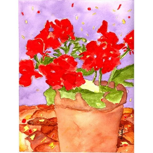 11 x 15 In. Flower - Geranium Flag, Garden Size