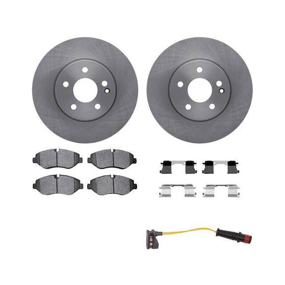 Front Brake Pad and Rotor Kit - Compatible with 2016 - 2023 Mercedes-Benz Metris 2017 2018 2019 2020 2021 2022