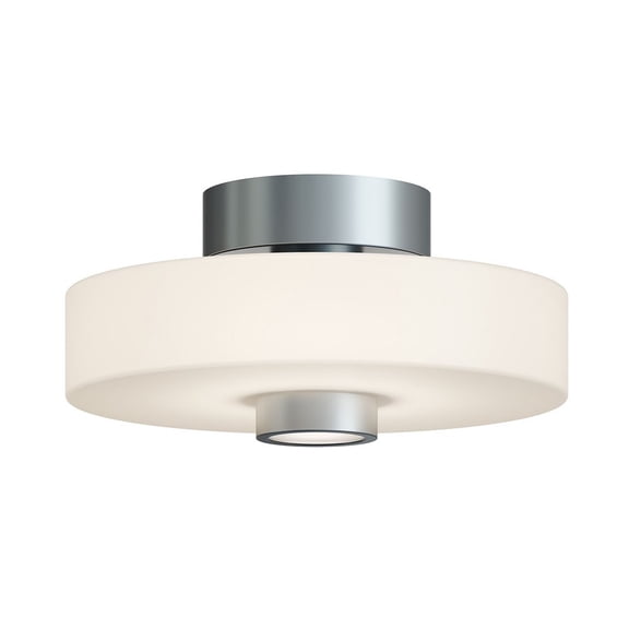 SYDC13LAJUDSN AFX Sydney - 29W 1 LED Flush Mount-6.5 Inch Tall and 13 Inch Wide-Satin Nickel Finish